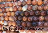 AGBS315 15 inches 10mm round red dragon veins agate beads wholesale