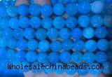 AGBS351 15 inches 10mm round blue dragon veins agate beads wholesale