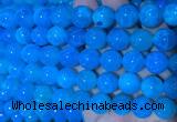AGBS352 15 inches 12mm round blue dragon veins agate beads wholesale