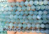 AGBS356 15 inches 8mm round blue dragon veins agate beads wholesale