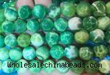 AGBS376 15 inches 12mm round green dragon veins agate beads wholesale