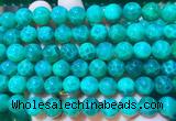 AGBS381 15 inches 10mm round green dragon veins agate beads wholesale