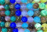 AGBS407 15 inches 12mm round colorful agate beads wholesale