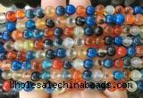 AGBS418 15 inches 6mm faceted round sugar heart agate beads wholesale