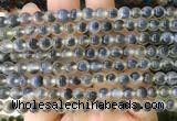 AGBS420 15 inches 6mm faceted round sugar heart agate beads wholesale