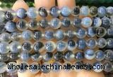AGBS428 15 inches 8mm faceted round sugar heart agate beads wholesale