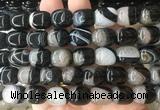 AGBS451 15 inches 12*14mm drum agate gemstone beads wholesale