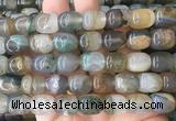 AGBS453 15 inches 12*14mm drum agate gemstone beads wholesale