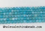 AGBS80 15 inches 6mm round blue fire agate beads wholesale