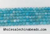 AGBS80 15 inches 6mm round blue fire agate beads wholesale