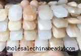 AJBS03 15 inches 15*20mm - 18*25mm faceted freeform pink aventurine beads