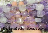 ANBS04 15 inches 13*18mm - 15*20mm faceted nuggets ametrine beads