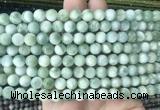 ASBS10 15 inches 8mm round green angelite gemstone beads wholesale