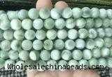 ASBS11 15 inches 10mm round green angelite gemstone beads wholesale