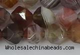 CAA1009 15.5 inches 10mm faceted nuggets botswana agate beads