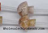 CAA1194 15.5 inches 20*21mm mushroom sakura agate gemstone beads