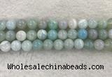 CAA1846 15.5 inches 16mm round banded agate gemstone beads