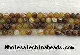 CAA1862 15.5 inches 8mm round banded agate gemstone beads