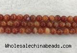 CAA1904 15.5 inches 12mm round banded agate gemstone beads