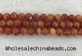 CAA1905 15.5 inches 14mm round banded agate gemstone beads