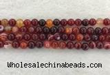 CAA1922 15.5 inches 8mm round banded agate gemstone beads