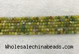 CAA1960 15.5 inches 4mm round banded agate gemstone beads