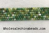 CAA1970 15.5 inches 4mm round banded agate gemstone beads
