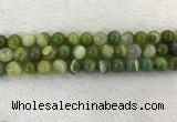 CAA1974 15.5 inches 12mm round banded agate gemstone beads