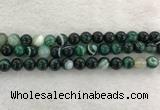 CAA2013 15.5 inches 10mm round banded agate gemstone beads