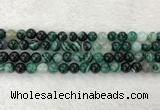 CAA2022 15.5 inches 8mm round banded agate gemstone beads