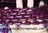 CAA2054 15.5 inches 8*20mm teardrop agate beads wholesale