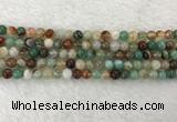 CAA2301 15.5 inches 6mm round banded agate gemstone beads