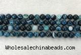 CAA2325 15.5 inches 10mm round banded agate gemstone beads