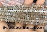 CAA3274 15 inches 4mm faceted round agate beads wholesale