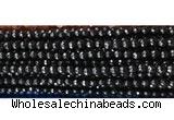 CAA3295 15 inches 6mm faceted round agate beads wholesale