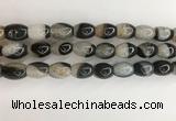 CAA3785 15.5 inches 10*14mm rice agate druzy geode beads