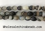 CAA3786 15.5 inches 12*16mm rice agate druzy geode beads