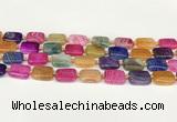 CAA4504 15.5 inches 13*18mm rectangle dragon veins agate beads
