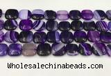 CAA4750 15.5 inches 16*16mm square banded agate beads wholesale
