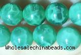 CAA5021 15.5 inches 6mm round green dragon veins agate beads