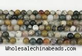 CAA5331 15.5 inches 8mm round ocean agate beads wholesale