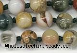 CAA5340 15.5 inches 6mm round ocean agate gemstone beads