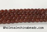 CAA5364 15.5 inches 8*12mm twisted rice agate gemstone beads
