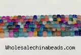CAA5392 15.5 inches 6*7mm - 8*8mm nuggets agate gemstone beads