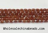 CAA5461 15.5 inches 8*12mm faceted rice agate beads