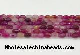 CAA5462 15.5 inches 8*12mm faceted rice agate beads