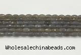 CAA5482 15.5 inches 8*12mm faceted rice agate beads