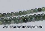 CAB382 15.5 inches 4mm round moss agate gemstone beads wholesale