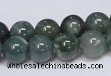 CAB386 15.5 inches 12mm round moss agate gemstone beads wholesale