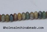 CAB440 15.5 inches 4*8mm rondelle indian agate gemstone beads